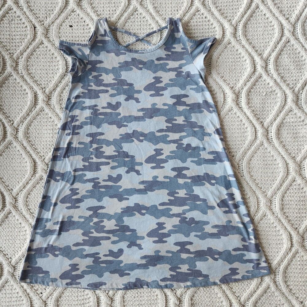 Children's Place Blue Camo Dress Size 10/12